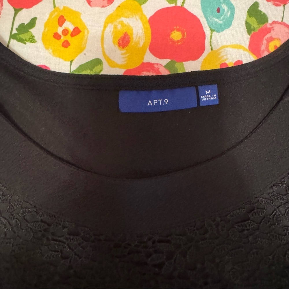 Women apt 9 medium black dress - Picture 3 of 5